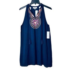 Stitch Fix THML Roonie Lined Boho Embroidered Dress - M - NWT